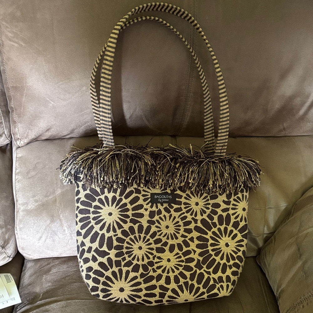 BAGOLITAS by Janice Brown Floral Tote Bag